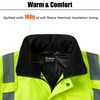 Ubon High Visibility Winter Safety Jackets for Men, Waterproof Reflective