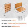 VEVOR Folding Teak Shower Seat, 20.9 x 16'' Unfolded, Wall