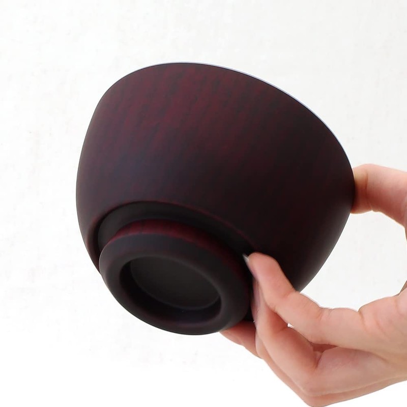 Kishu Lacquerware WG-457503 Kakuda Seibei Shoten Soup Bowl Grip Ball