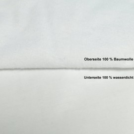 Julie Julsen 170 gm2 Mattress Protector Waterproof Breathable Molleton in Various Sizes 140 x 200 cm