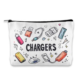 Charger Organizer Bag Travel Makeup Cosmetic Bags for Women Cable Storage Bag Travel Organizer Bags for Electronics Small Christmas Birthday Gifts for Best Friends Wife Mom