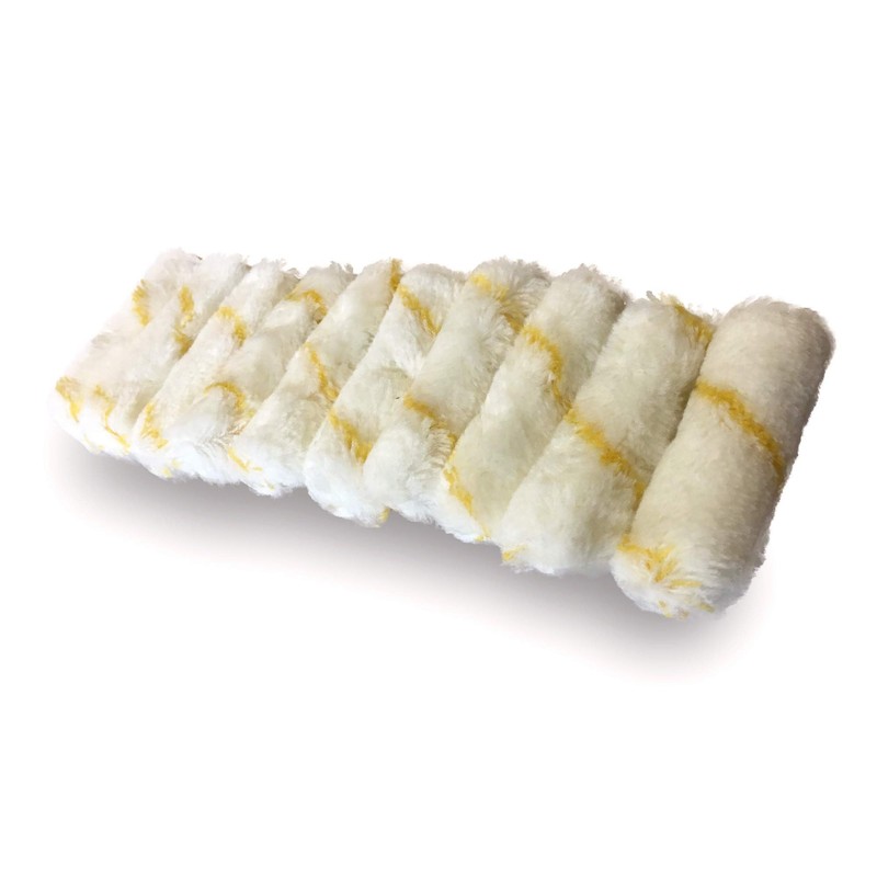 KIBROS 4KIT741c | Pack of 10 Mini Roller Sleeves Striped