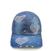 Topstyle Jeans Cap in Vintage Style with Star and Rhinestones,