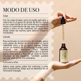 Yuya - Aceite de Ricino Prensado en FríoEstimula el Crecimiento de Cejas y PeloTratamiento Tópico para Piel Contiene Ácidos Grasos Esenciales,...     
