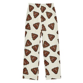 Krafig Funny Poop Pajama Pants Long Pj Pants Soft Elastic Waist Pajama Bottoms Lounge Pants