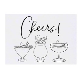 Azeeda 'Cocktail Time' Temporary Tattoo - Skin-Friendly & Non-Toxic Decal · Waterproof (TO00077021)