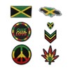 Inking House Set of 7 Jamaica Embroidery Patch Iron on