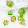 Cusdie 7-Die DND Dice, Polyhedral Dice Set Filled with Animal,