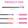 12pcs Mini Sewing Machine Cleaning Brushes, 3 Styles Silicone Bristle