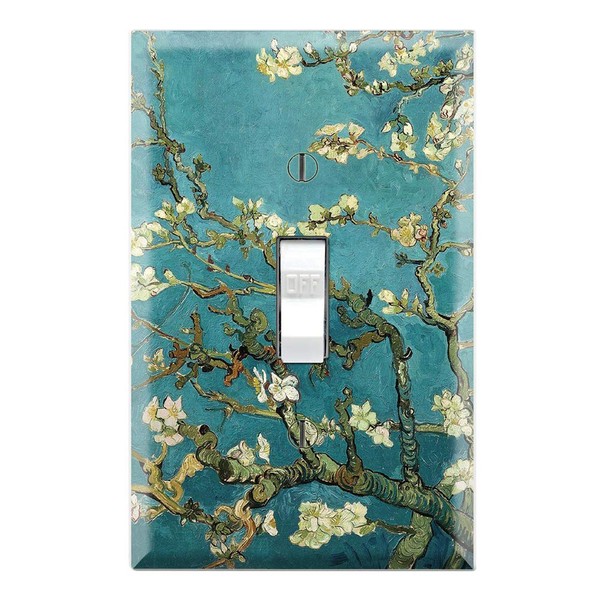 Graphics Wallplates - Almond Branches in Bloom by Van Gogh - Single Toggle Wall Plate Cover
