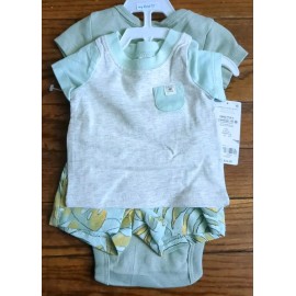 Carter's 3 Piece Newborn Size short outfit-Bodysui