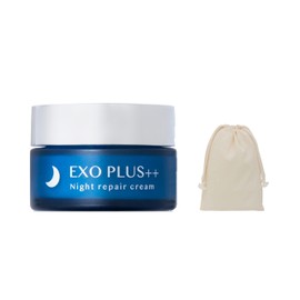 EXO PLUS++ Exosome Night Cream, Highly Moisturizing + Portable Drawstring Included