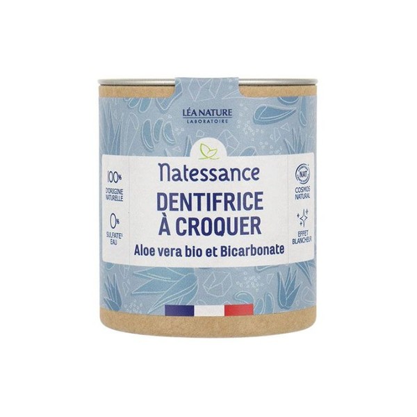 Natessance Dentifrice à Croquer x80, Bicarbonate