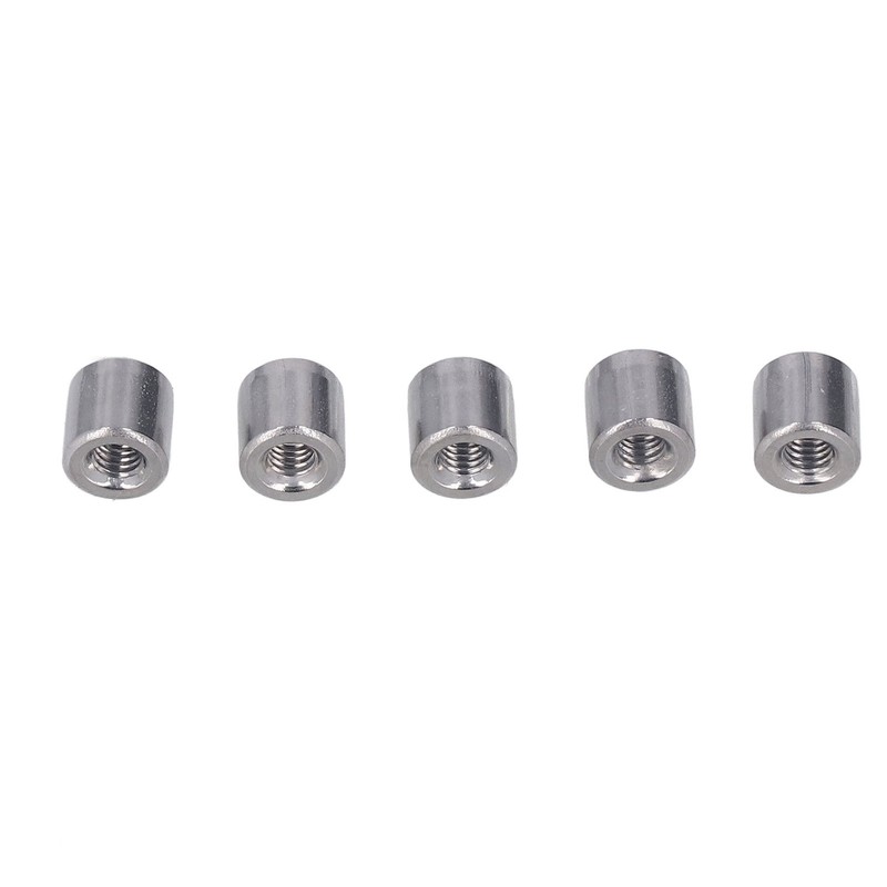50Pcs Coupling Nut Round M4 Stainless Steel Rod Connector Nut