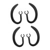 Levemolo 2sets Rubber Ear Hooks Earphone Holder Ear Hooks for