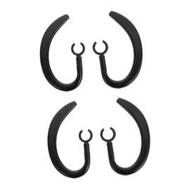 Levemolo 2sets Rubber Ear Hooks Earphone Holder Ear Hooks for Earbuds Slip 2pcs*2