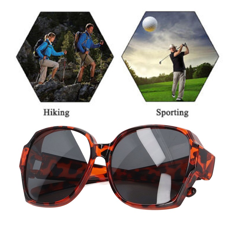 UV Protection Glasses Amber Anti Slip Lightweight Frame Polarized Sunglasses