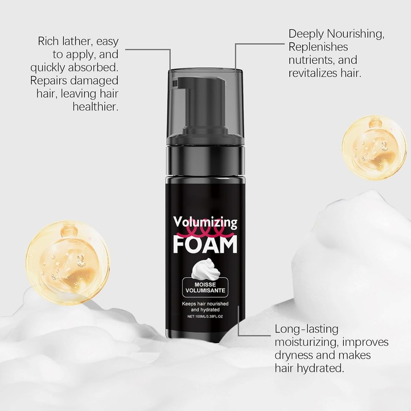 Mousses Modeladores de Cabello, 100ml Cuidado del cabello burbuja, Espumas