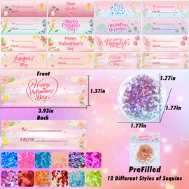 Prefilled Valentines Day Gifts for Kids,Valentines Cards for Kids Classroom with Stress Balls,Prefilled Valentines Exchange Gifts for Kids,Valentines Classroom Gifts,Valentines Fidget Toys