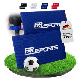 RR Sports - Shin Pad Holder, Pack of 14, Blue, Football Accessories for Men, Women & Children, Football Ankle Straps Holder, Guard Stay Socks Holder Set for Football Socks, Unisex Socks Holder