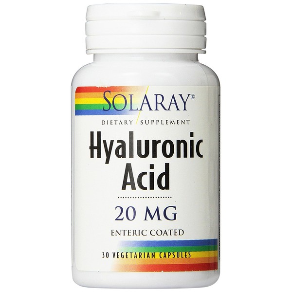 Solaray Hyaluronic Acid - 20 mg - 30 Vegetarian Capsules