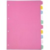 A4 Index Dividers 10 Part Subject Folder Cards Ring Binder