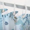 Hjokiupt Sea Turtle Shower Curtain for Bathroom, Teal Blue Ocean