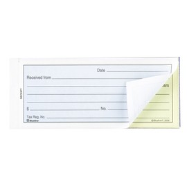 Blueline Receipt Book, 50 Carbonless Duplicates, English, 2-3/4" x 6-3/4" (DC2870)