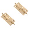 2 Pack Door Hinge Decorative Solid Brass Cabinet Cupboard Door