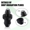 Honoson 200 Pieces Drip Irrigation Goof Plugs 1/4 Inch with