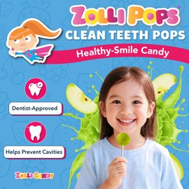 Zollipops Clean Teeth Lollipops, Green Apple, 3.1 Oz