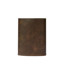 SILVERANT Hip Flask Cover Leather Sleeve Replacement Flask Holder (Leather Sleeve-248ml)