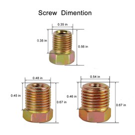 MuHize Brake Line Kit 25 ft 1/4" - Upgraded Zinc-Coated Flexible Brake Tubing Roll with Rustproof & Corrosion Protection - Include 16 Inverted Flare Fittings for Car, Truck, Auto Brake System Repair