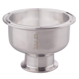 DERNORD Tri Clamp Bowl Reducer Sanitary Fitting Stainless Steel 304 (Tri Clamp Size: 4 inch x 2 inch)