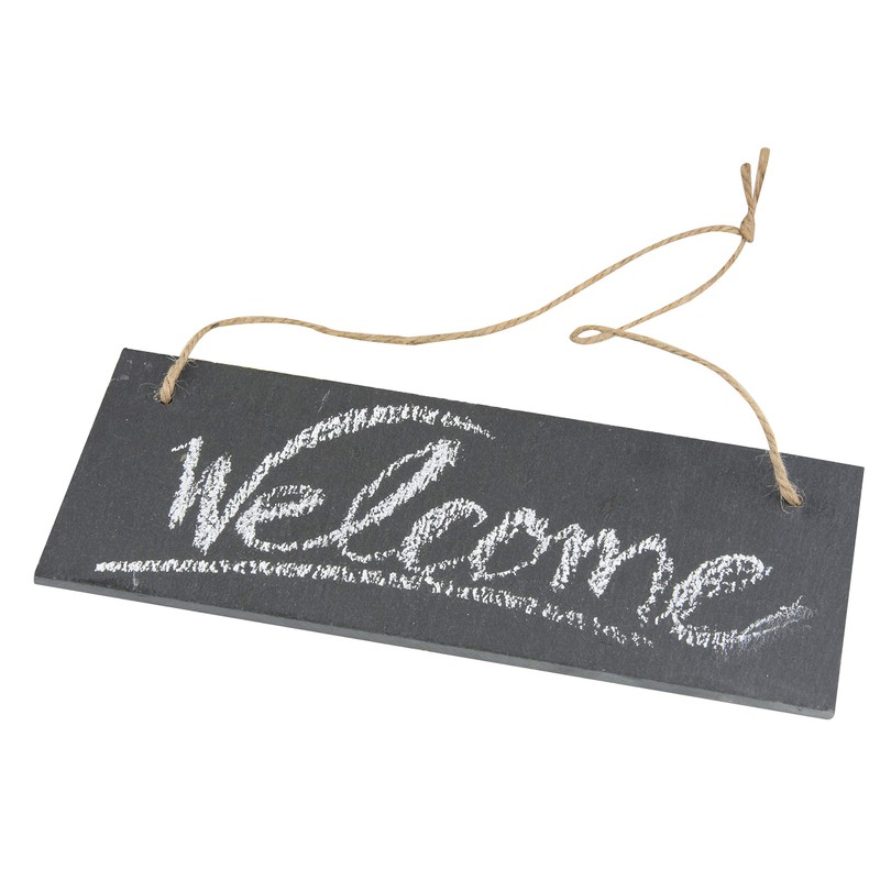 APOLLO 4570 Slate Door Sign, Stone, Grey, 25 x 10