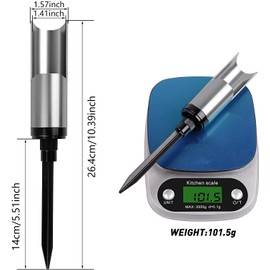 Universal Fishing Pole Rod Holder Ground 1Pcs/2Pcs Aluminium Alloy Detachable Fish Pole Holder Surf Casting Spincast Rod Racks for Bank Shore Fishing