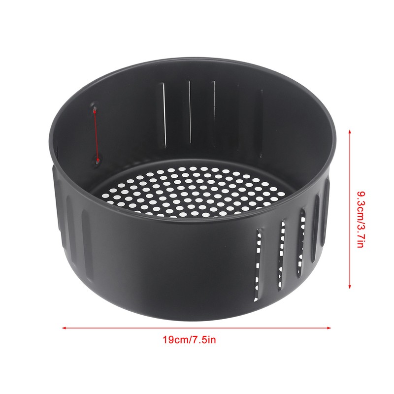 Fryer Basket 2.6L Steel Non Stick Reusable Drainer Basket Universal