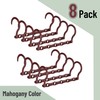 Mr. Pen- Space Saving Hangers for Clothes, 8 Pack, Mahogany