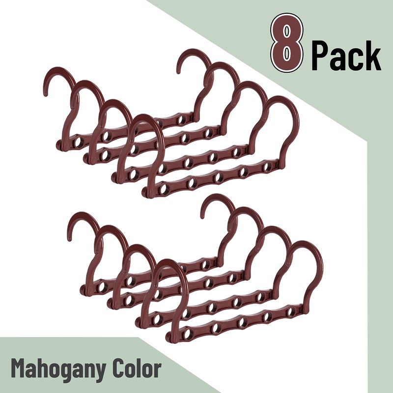 Mr. Pen- Space Saving Hangers for Clothes, 8 Pack, Mahogany