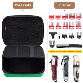 ProCase ProCase Hard Travel Case for Hair Clippers, Hair Cutting Barber Supplies Holder, Trimmer Organizer Storage Bag for Hatteker/Oneisal/Wahl 5Star/Andis Men Razor Guard Grooming Kits -Green