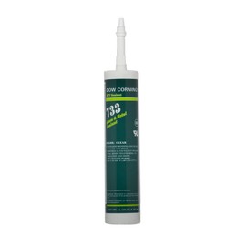 Dow Corning 3138399 733 Clear Glass and Metal Sealant, -57 to 177 Degree C, 300 mL
