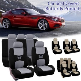readygohigh Seat Cover, Mini Car, All Seats, Set of 2, 4, Set of 9, Headrest Cover, Front Seat Cover, Rear Seat Cushion Cover, Apron Type, Front and Rear Seats, Lightweight, Hook Pack, Car Supplies,