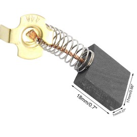 Rannb Carbon Brush Repair Parts DC Electric Motor Carbon Brush 18mm x 17mm x 7mm - Pack of 20