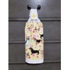 Crochet Top Kitchen Towel Easter Dogs Yellow