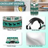 Aztect Horse Foldable Laundry Basket Bag, Reto Boho Collapsible Hamper