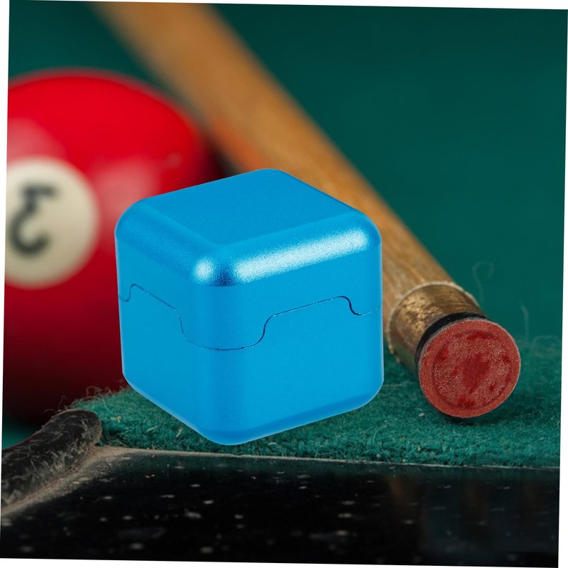 BIUDECO Pool Chalk Carrier Aluminum Billiards Chalk Case Snooker Accessory