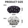 Pack of 2 Shower Caps with Bow, Cute Shower Cap,
