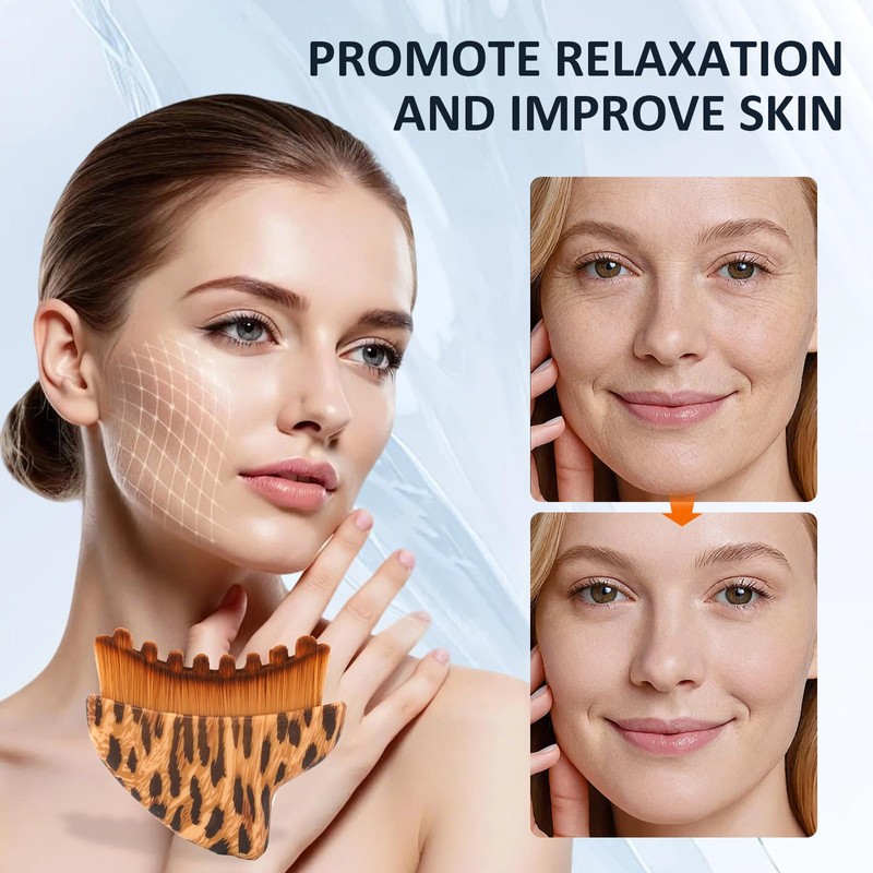 Lymphatic Contour Brush for Face, Face Sculpting Tool for Lymphatic
