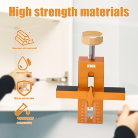 Cabinet Door Installation Positioner,Cabinet Door Positioning Tool,Mounting Jig for Installing Cabinet Doors,Adjustable Aluminium Alloy Versatile Cabinet Door Positioning Tool for Most Cabinet Doors