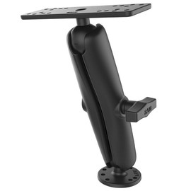 RAM Mount Rectangular 1.5" Ball Plate Long Surface Screw Down Mount RAM-111U-D